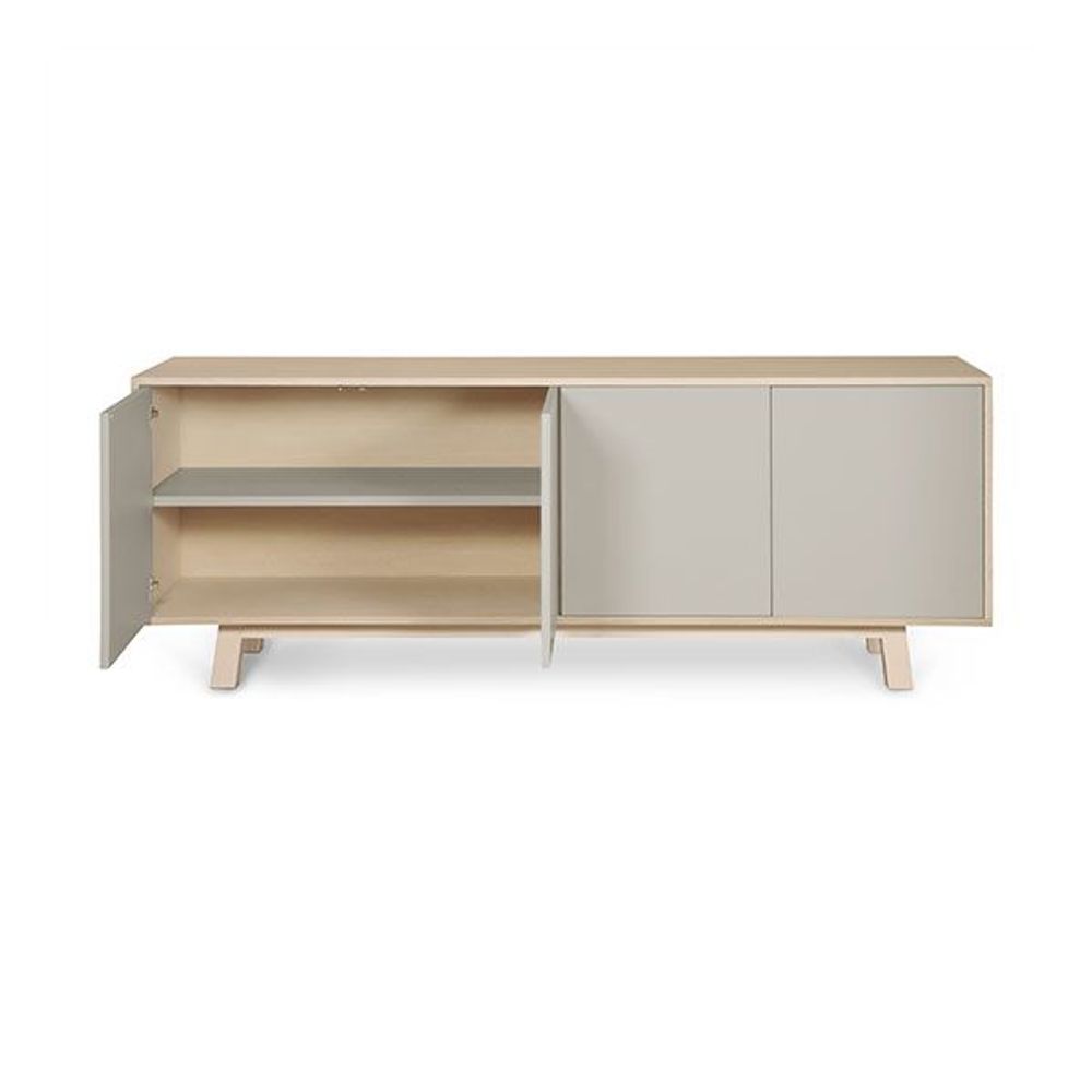 Sideboards - 4-door ash sideboard - L. 200 cm - MON PETIT MEUBLE FRANÇAIS
