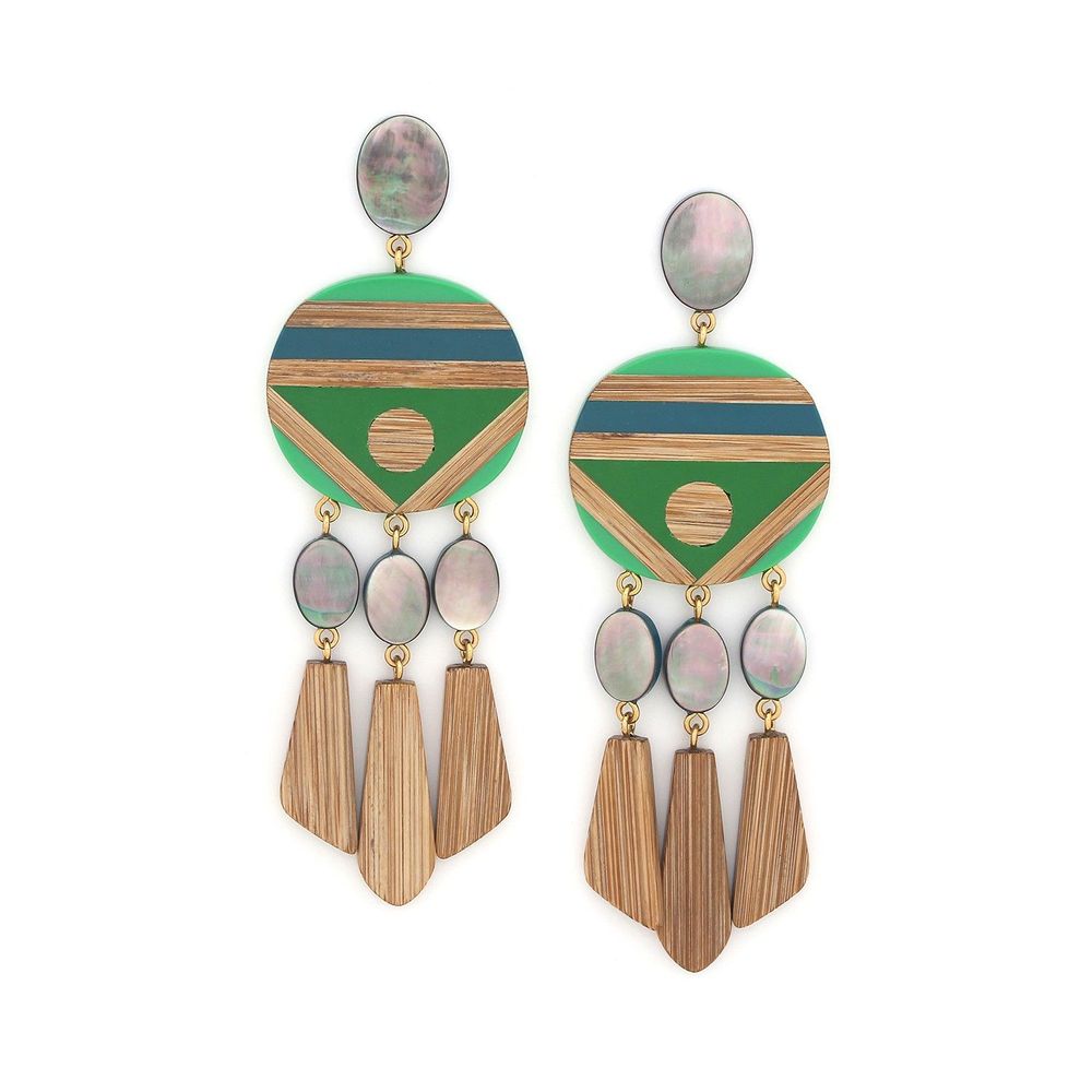 Jewelry - XL gypsy post earrings - Korubo - NATURE BIJOUX
