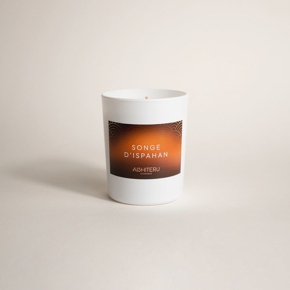 Decorative objects - SCENTED CANDLE 100% PLANT-BASED - 75 G - SONGE D’ISPAHAN - AISHITERU