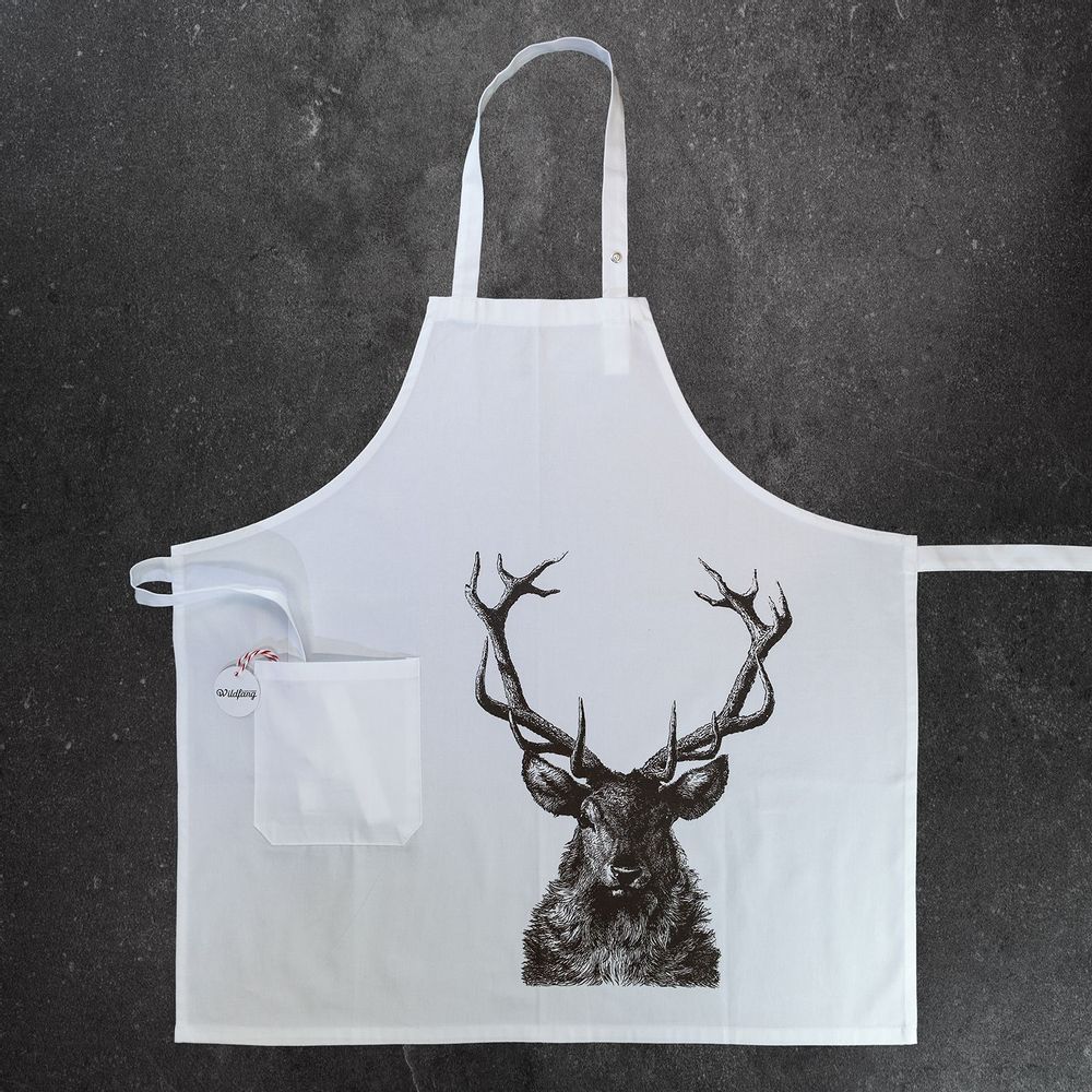 Linge d'office - Tablier CERF - WILDFANG BY KARINA KRUMBACH ®