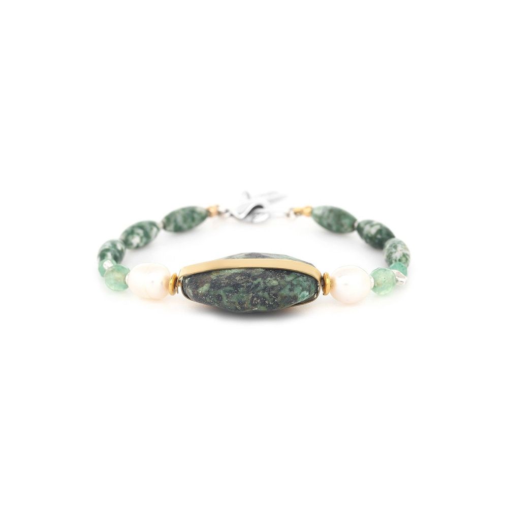 Jewelry - Adjustable bracelet with African turquoise - Mara - NATURE BIJOUX