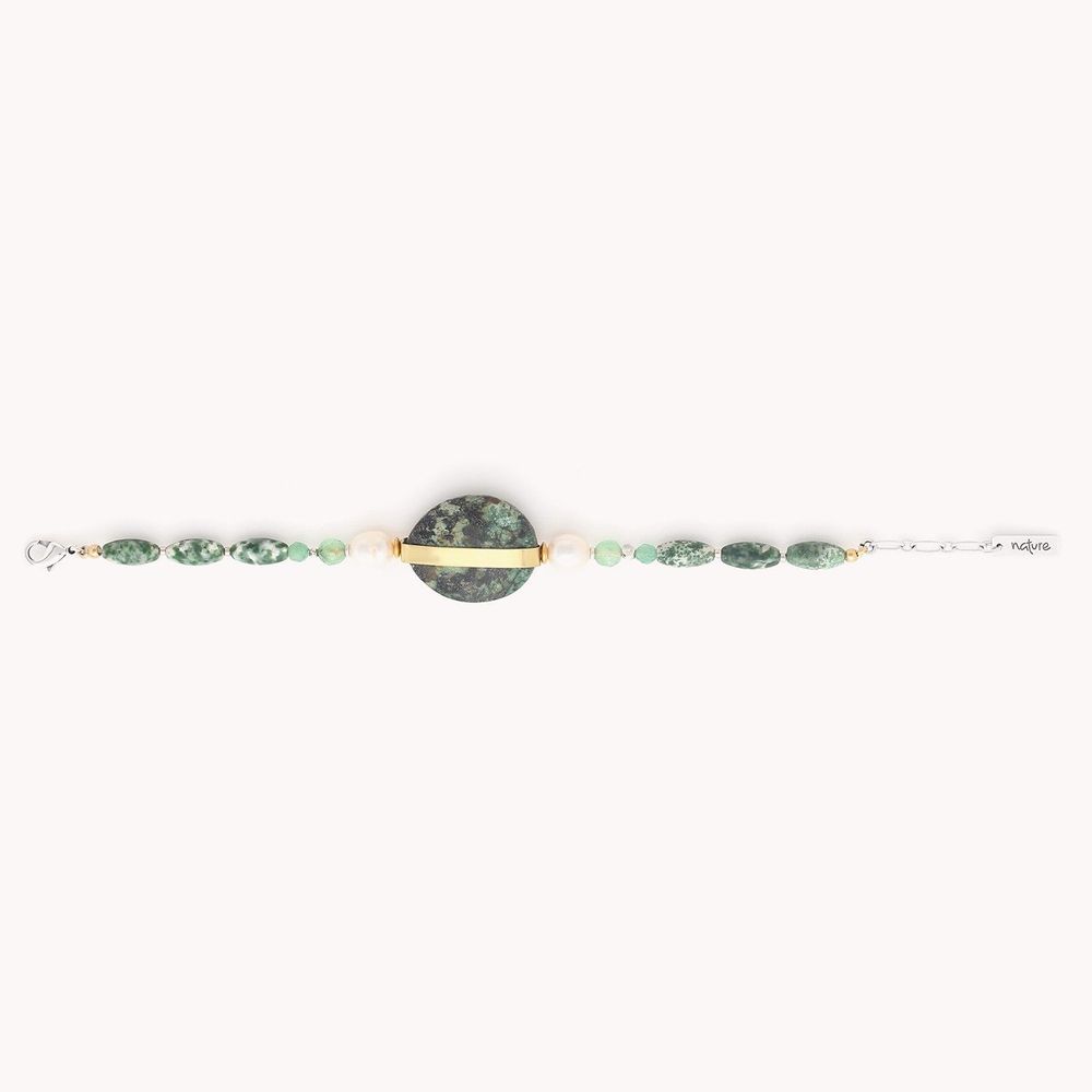 Jewelry - Adjustable bracelet with African turquoise - Mara - NATURE BIJOUX