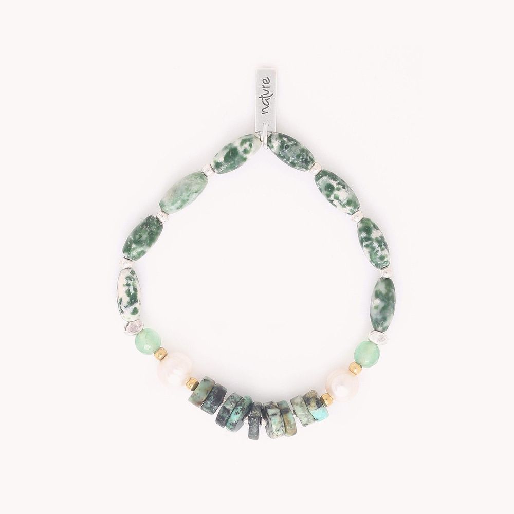 Jewelry - Heishi stretch bracelet - Mara - NATURE BIJOUX
