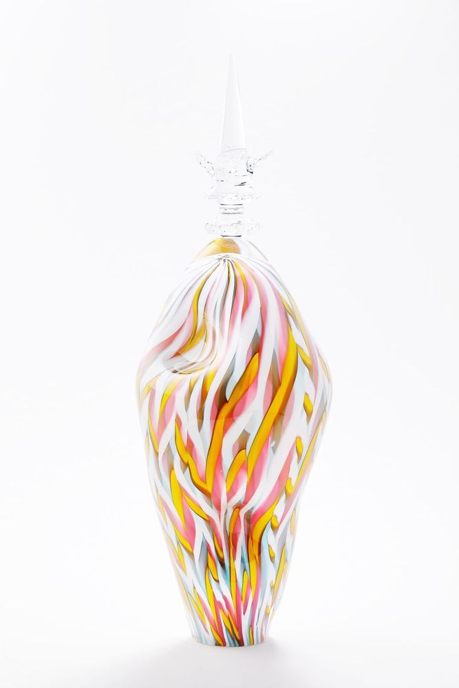 Art glass - Glass art sculpture Unicorn "Colorful" - KIRBEL OÜ