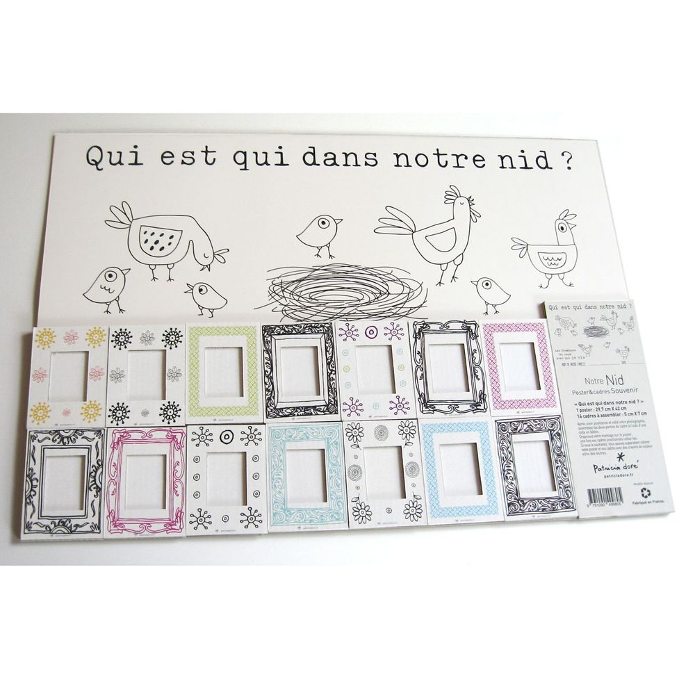 Other wall decoration - POSTER&CADRES SOUVENIR : Qui est qui dans notre nid ? - PATRICIA DORÉ