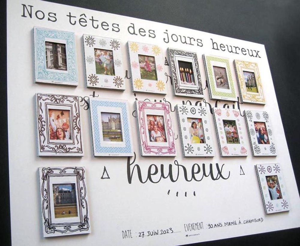 Autres décorations murales - POSTER&CADRES SOUVENIR : Les bobines de amis de compagnies les animaux - PATRICIA DORÉ