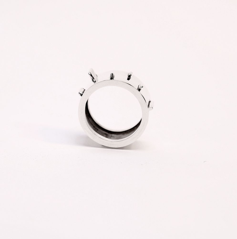 Bijoux - Bague en argent Sharp - VOMOVO-MEN´S JEWELRY