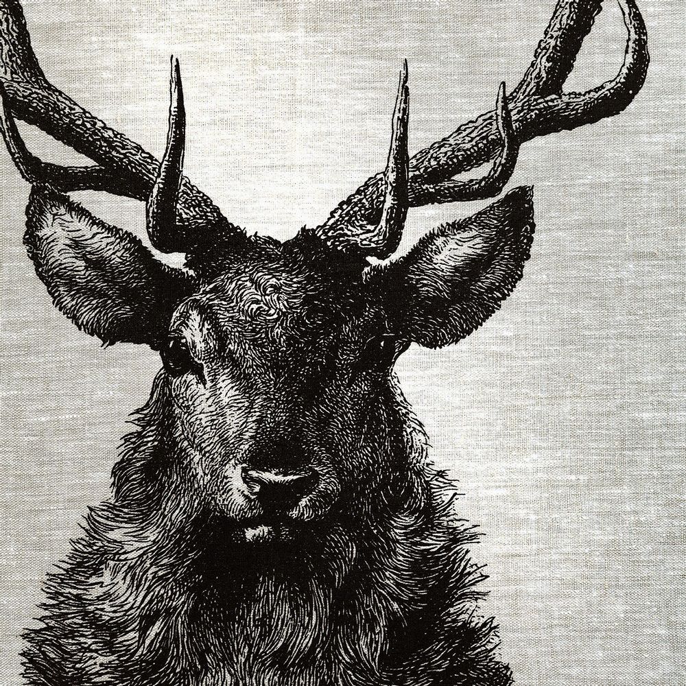 Napkins - Napkin Halflinen STAG - WILDFANG BY KARINA KRUMBACH ®