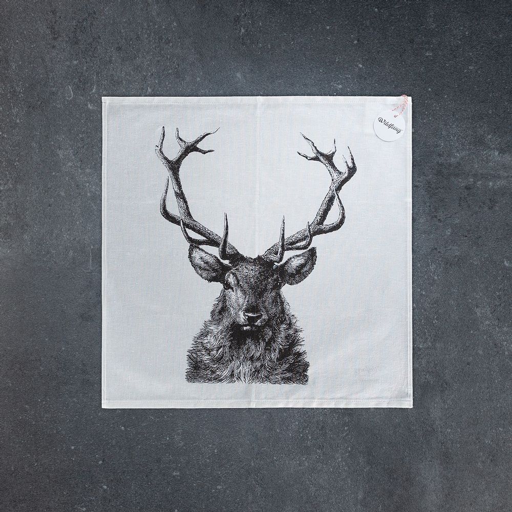Napkins - Napkin Halflinen STAG - WILDFANG BY KARINA KRUMBACH ®