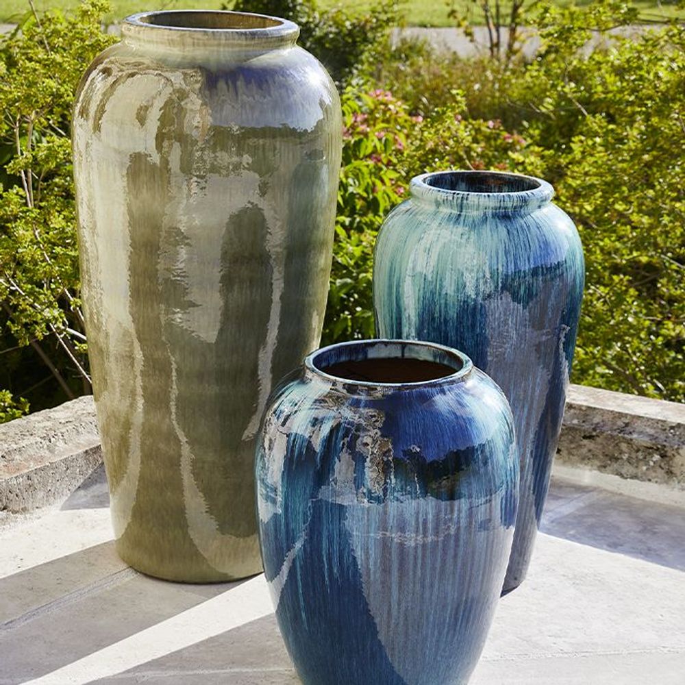 Objets de décoration - Jarre en céramique H88 Yixing Jardin - CFOC