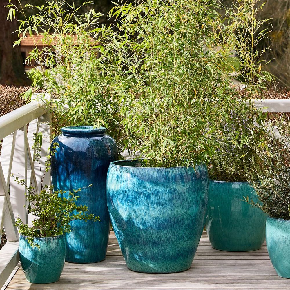 Objets de décoration - Jarre en céramique H88 Yixing Jardin - CFOC
