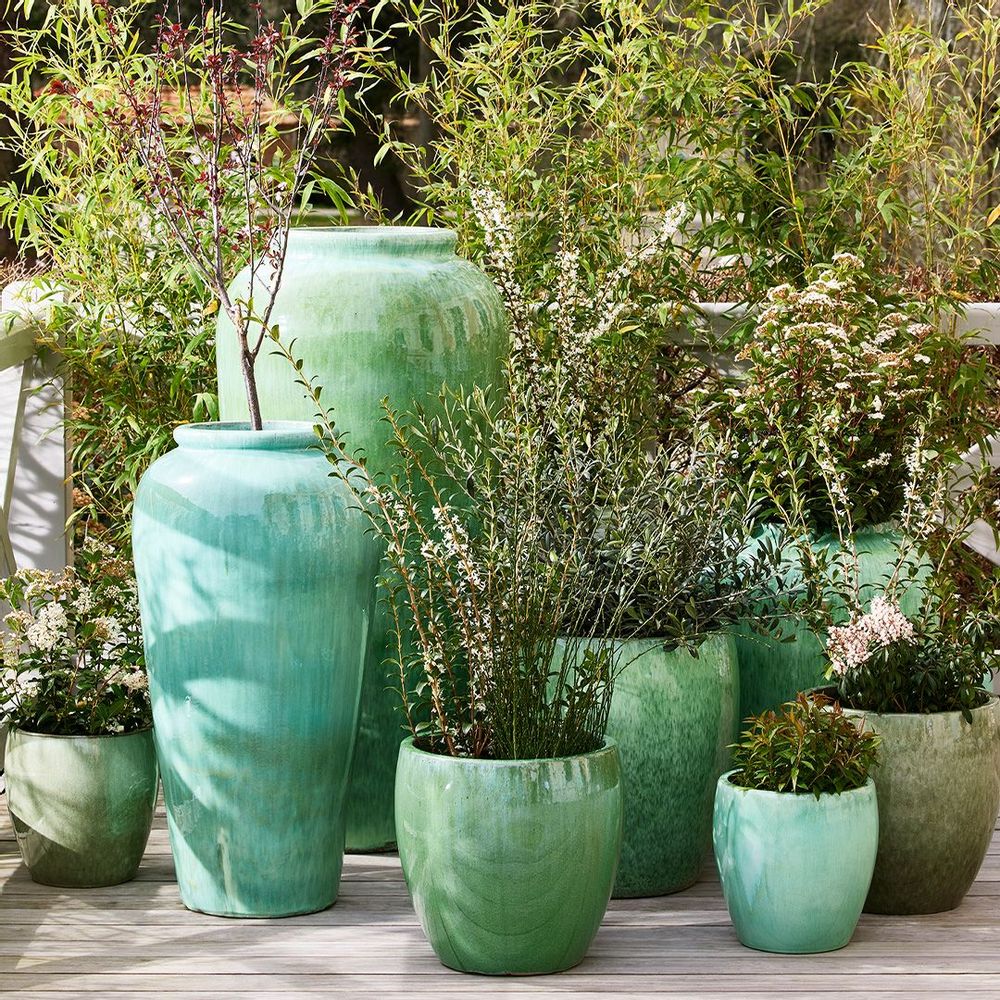 Objets de décoration - Jarre en céramique H88 Yixing Jardin - CFOC