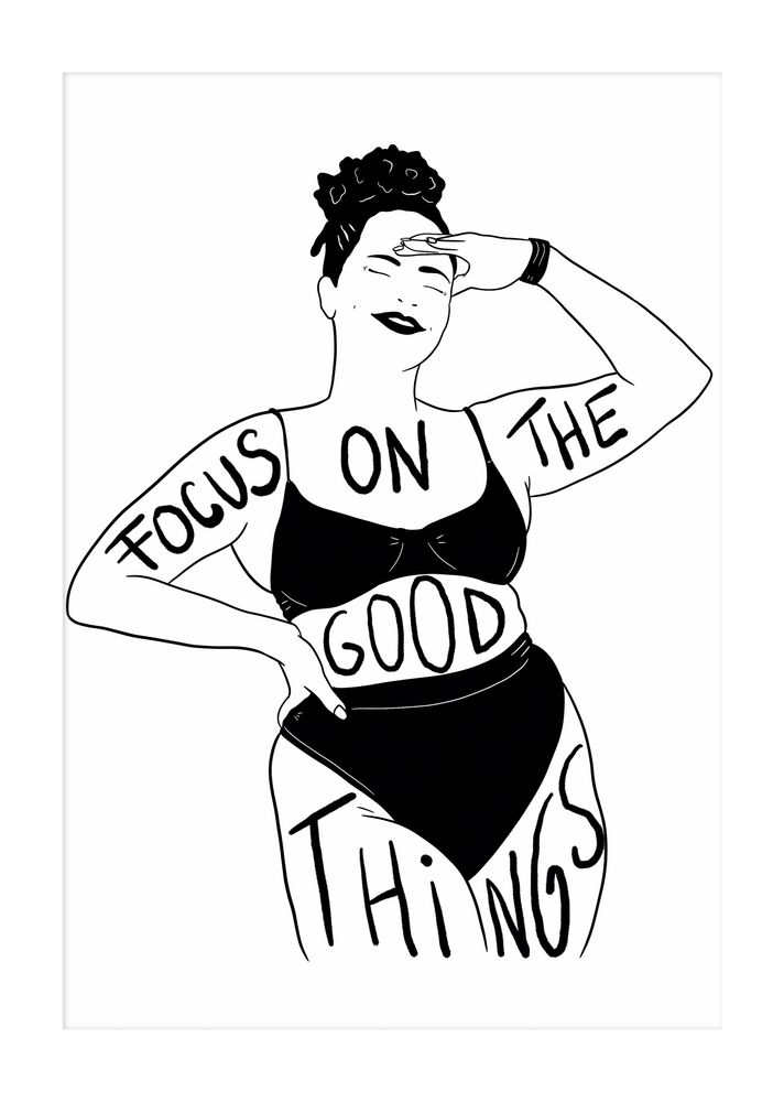 Poster - Focus on the Good Thinks poster - PRINCESSE GARAGE