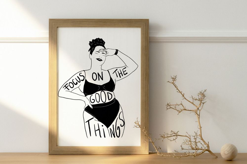 Poster - Focus on the Good Thinks poster - PRINCESSE GARAGE