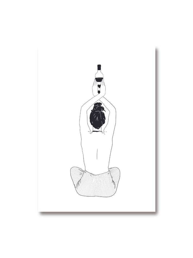 Affiches - Affiche Yoga - Vin-Yasa - PRINCESSE GARAGE