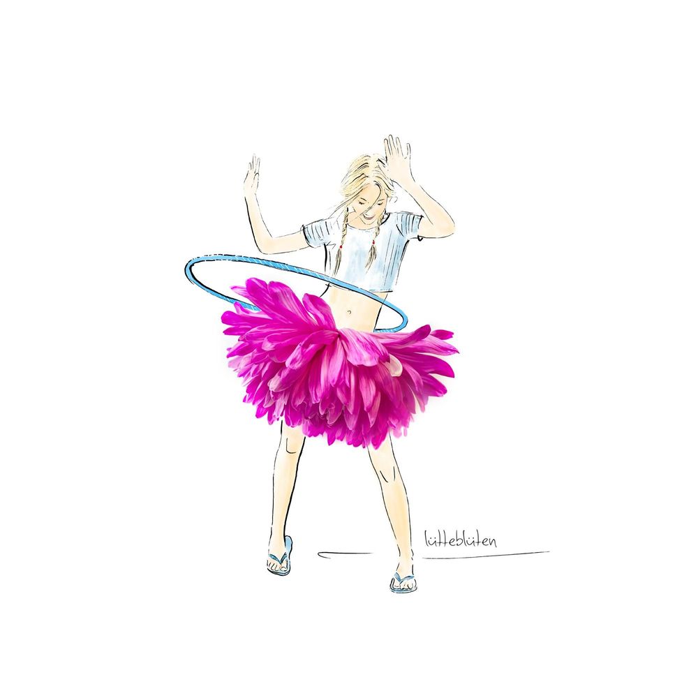 Papeterie - Carte avec enveloppe | Hula Hoop - LUETTEBLUETEN