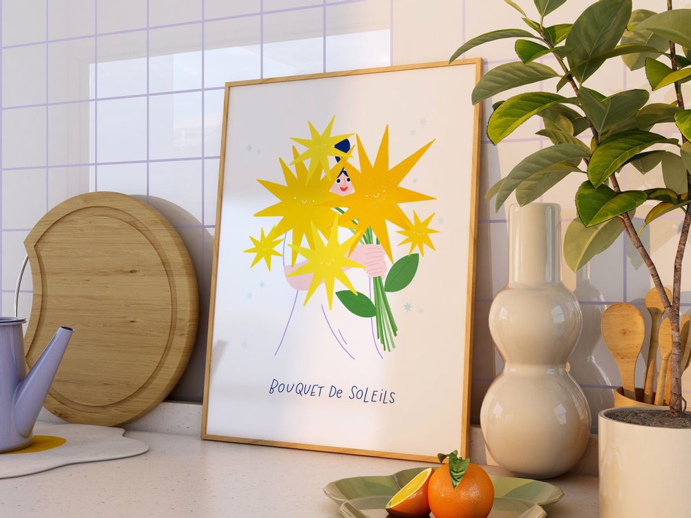 Poster - Bouquet of Suns Poster - LAVILLETLESNUAGES