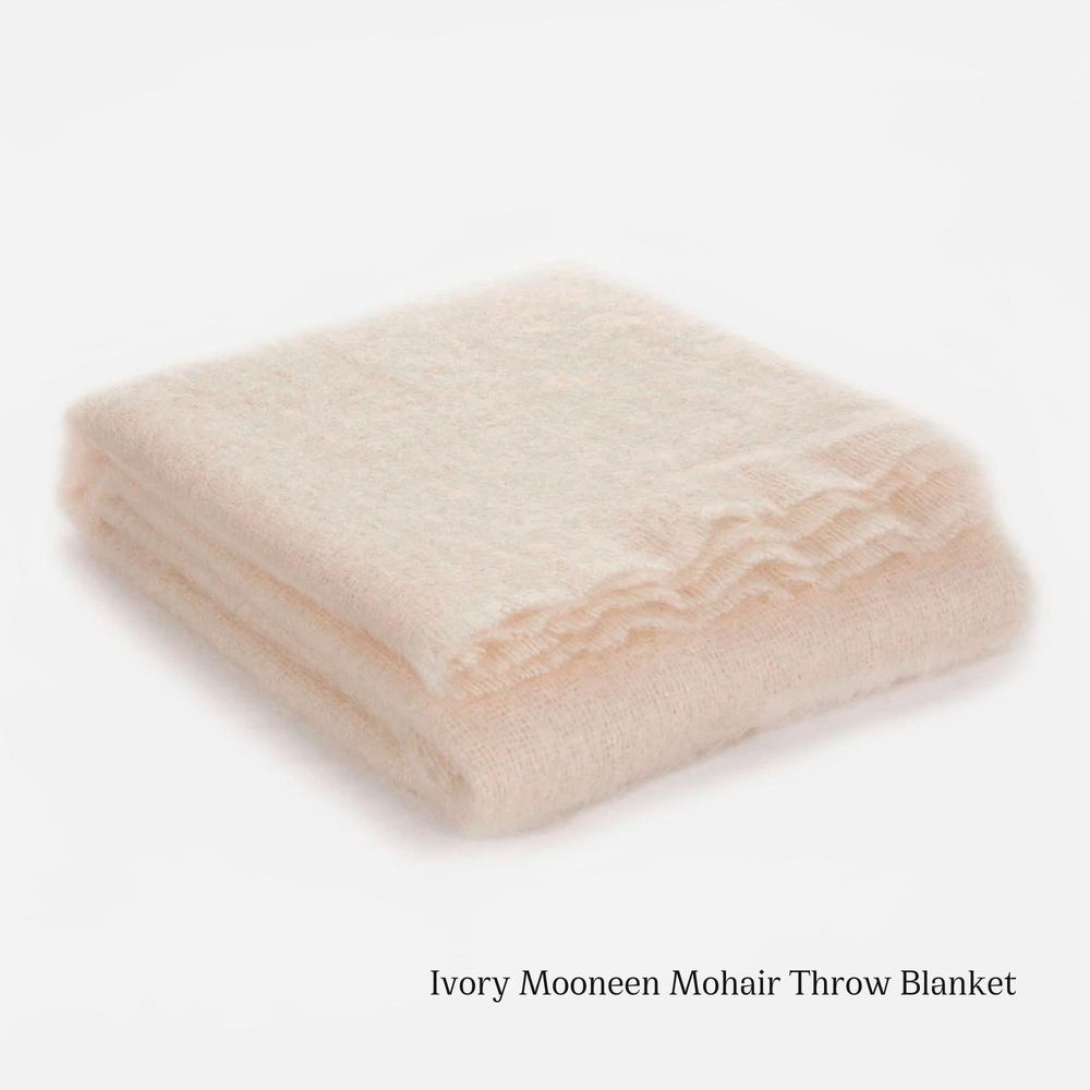 Decorative objects - Mooneen Mohair Throw Blanket - CUSHENDALE