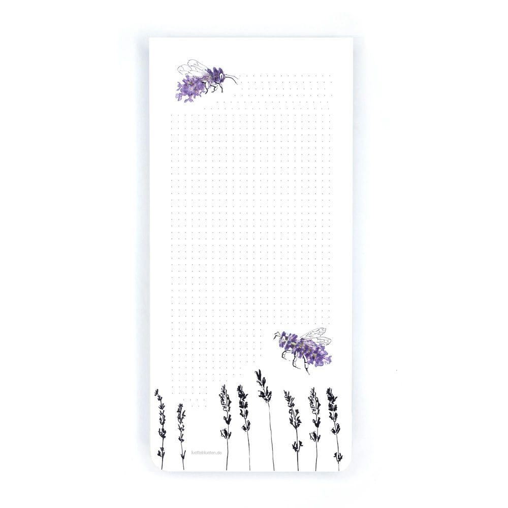 Papeterie - Bloc-notes | Abeille lavande - LUETTEBLUETEN