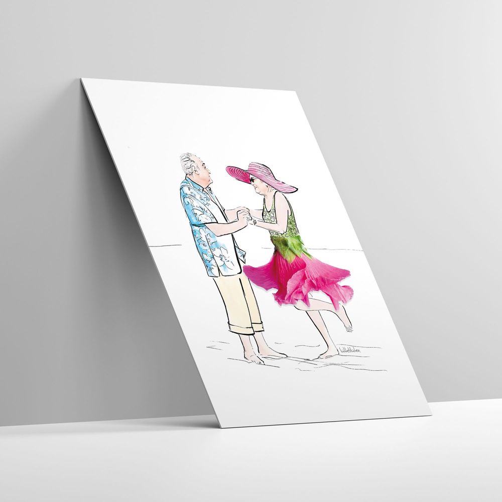 Papeterie - Carte avec enveloppe | Anniversaire de mariage en or - LUETTEBLUETEN
