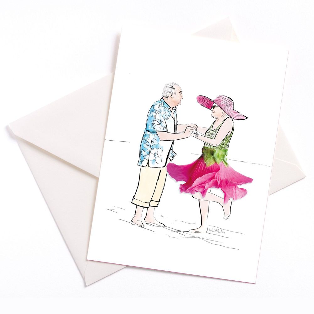 Papeterie - Carte avec enveloppe | Anniversaire de mariage en or - LUETTEBLUETEN