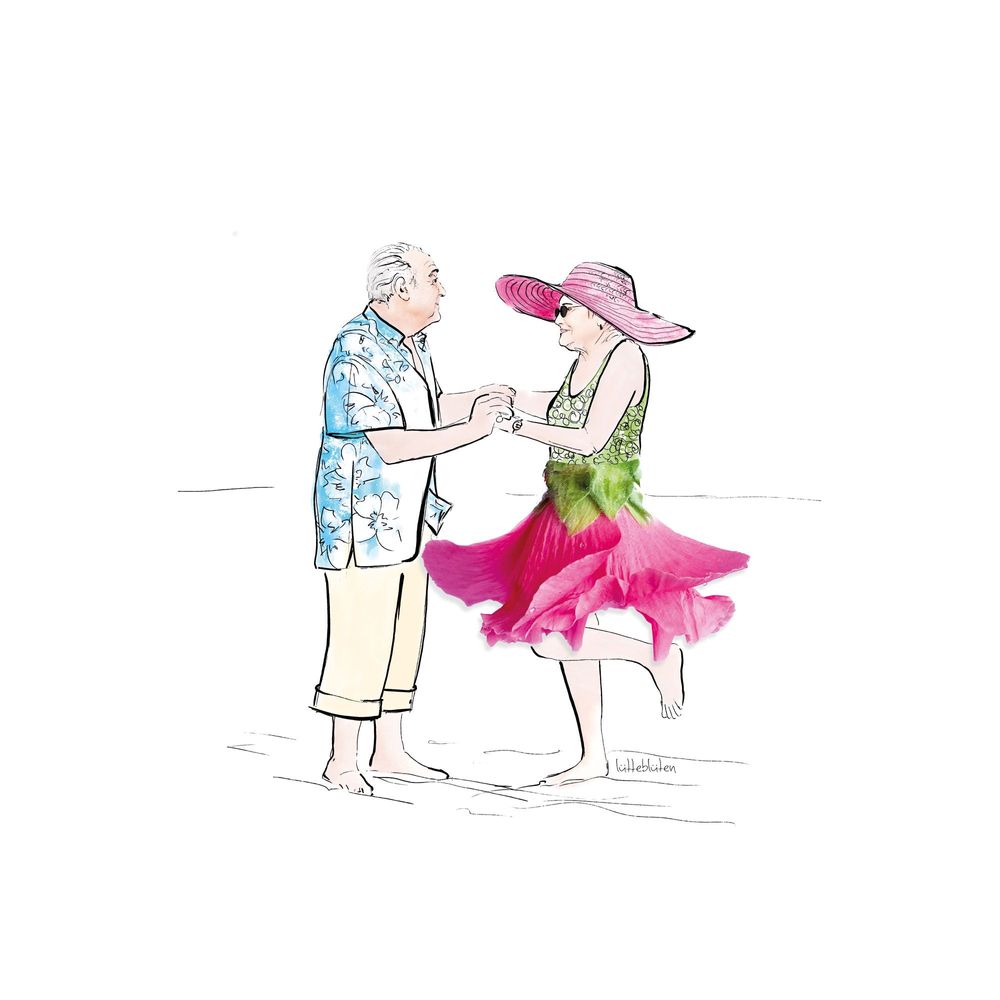 Papeterie - Carte avec enveloppe | Anniversaire de mariage en or - LUETTEBLUETEN