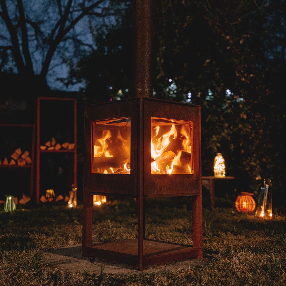 Outdoor fireplaces - Outdoor fireplace - CUBIS - VULX