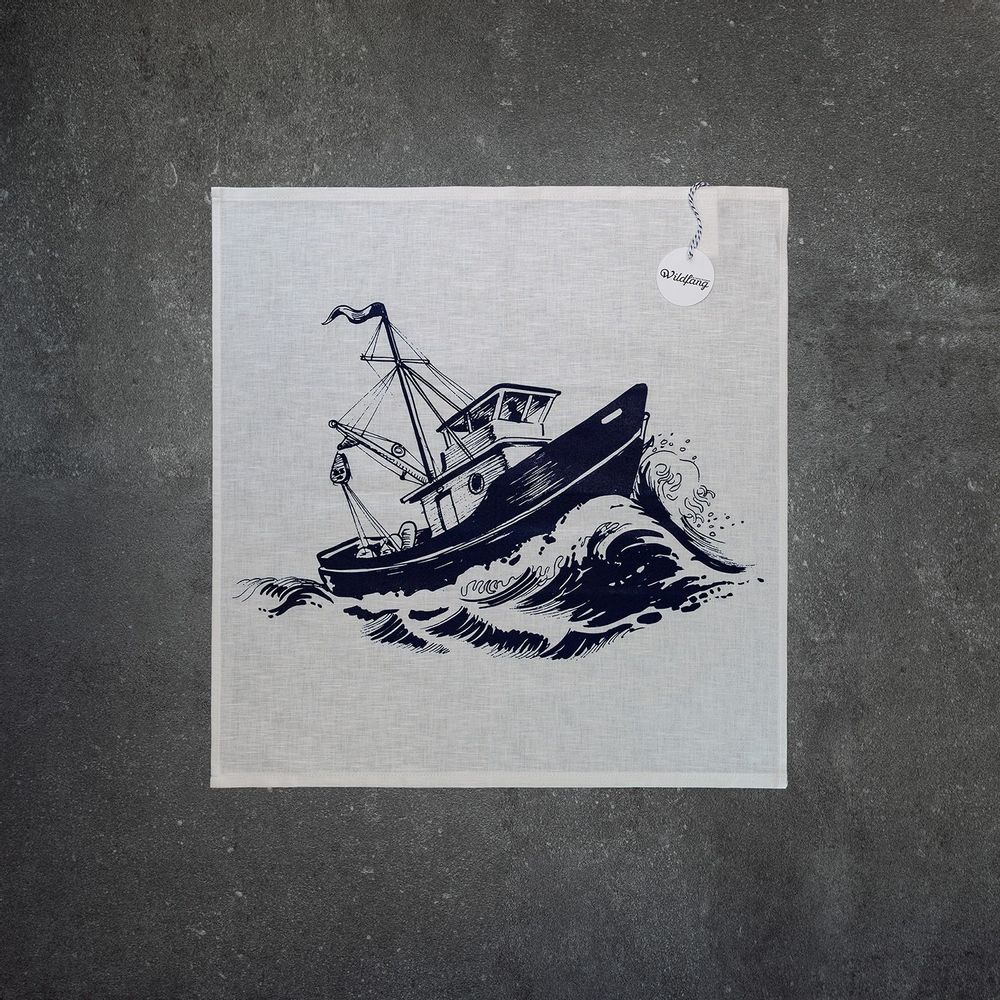 Serviettes - Serviette Halflinen CHALUTIER - WILDFANG BY KARINA KRUMBACH ®