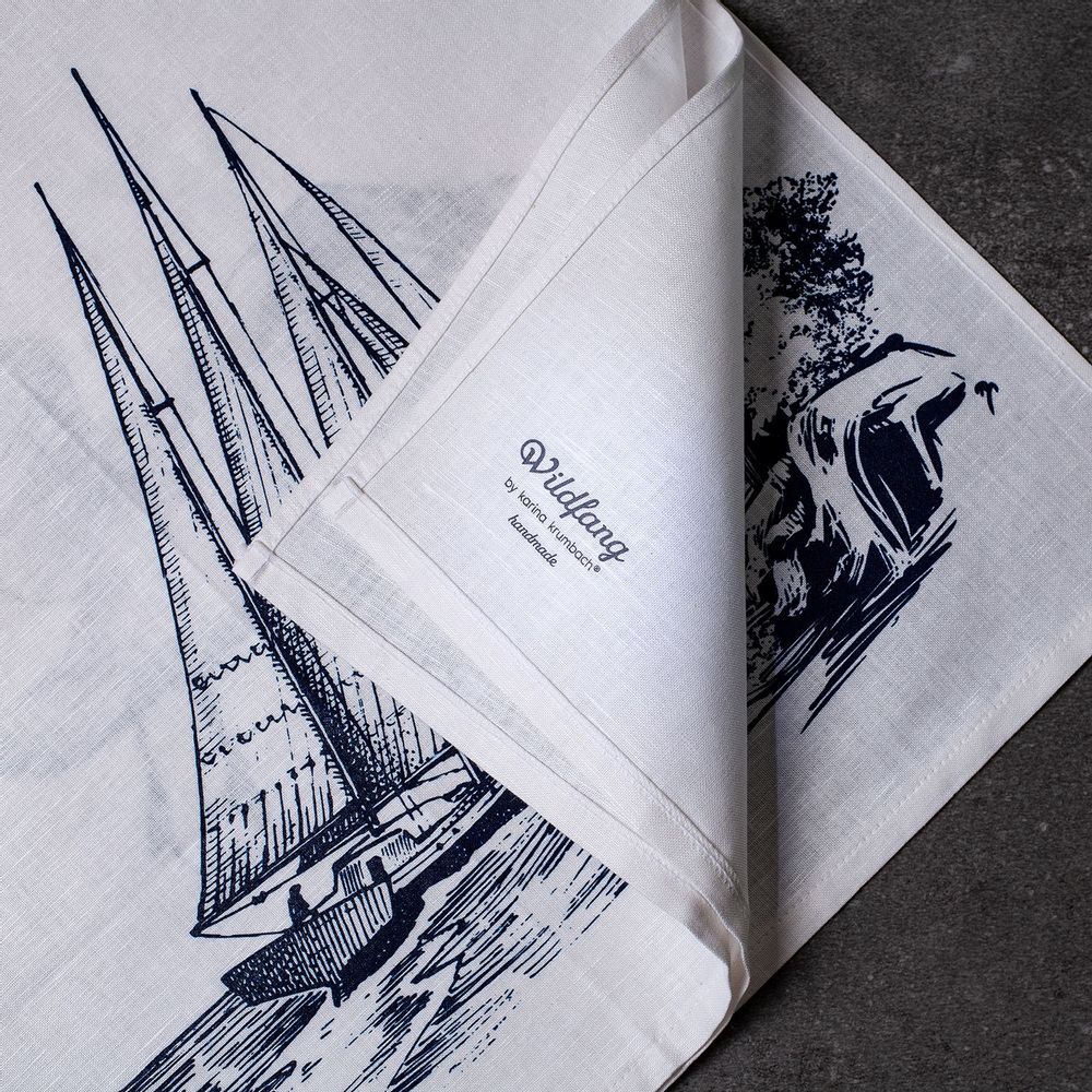Serviettes - Serviette Halflinen CHALUTIER - WILDFANG BY KARINA KRUMBACH ®