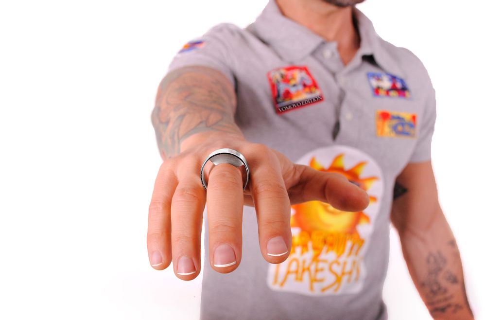 Bijoux - Bague en argent sterling pour homme, excentrique. - VOMOVO-MEN´S JEWELRY