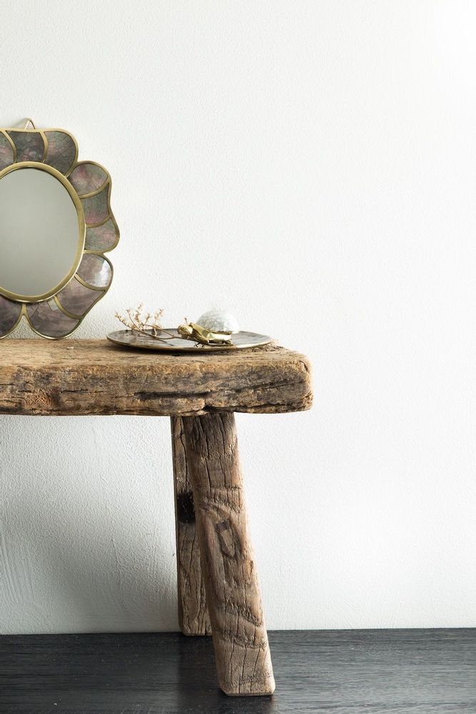 Miroirs - Miroir Flower nacre naturelle et laiton recyclé - WILD BY MOSAIC