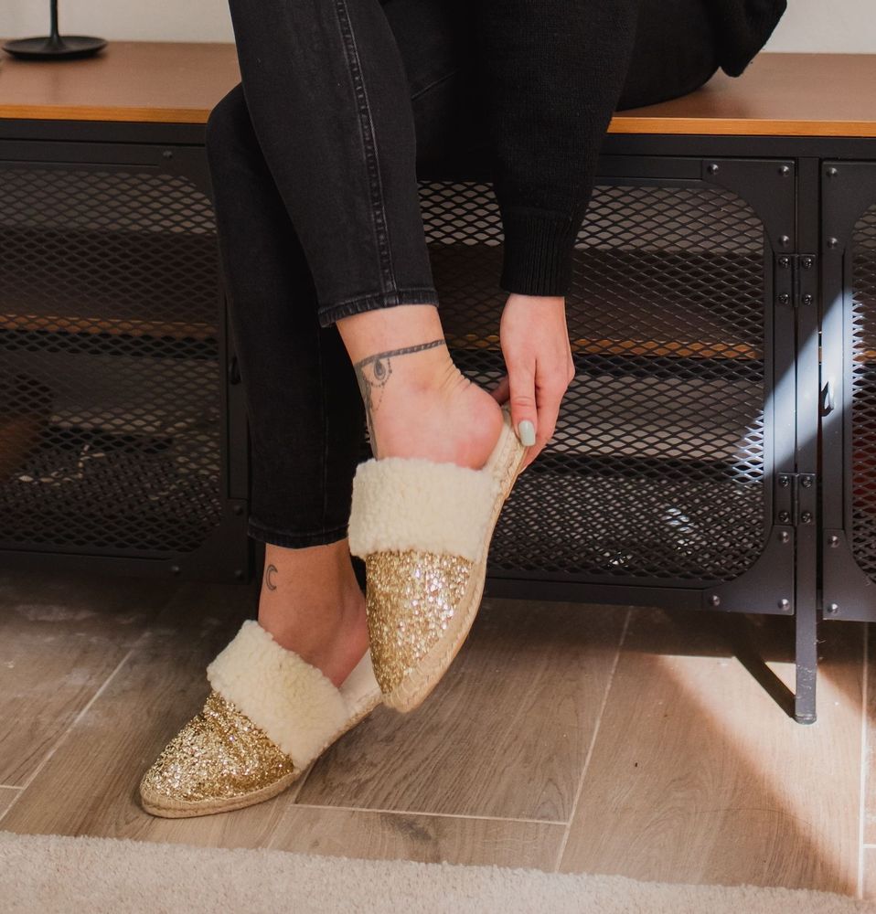 Homewear textile - Chaussons faits main femme pure laine - ATELIER COSTÀ
