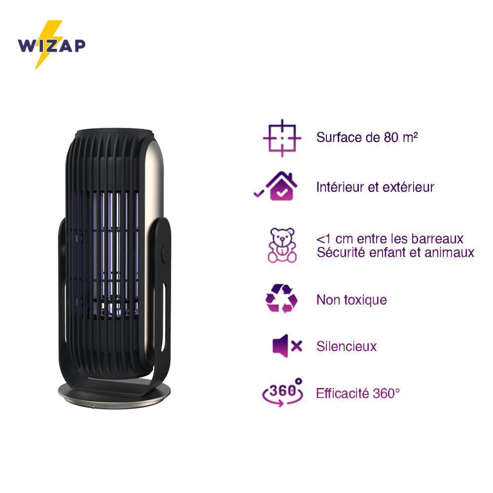 Equipements espace extérieur - Wizap Thor 360 : Antimoustique Écologique à Lumière UV - OSNA