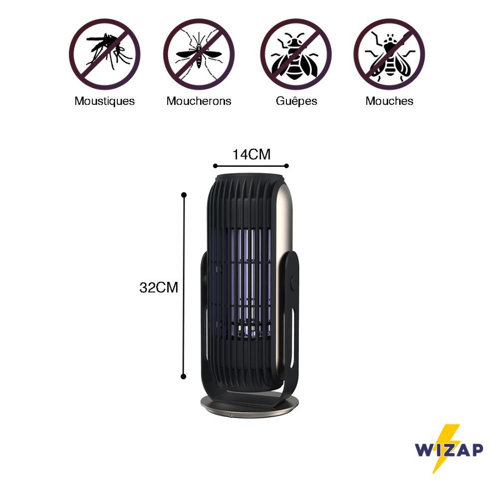 Equipements espace extérieur - Wizap Thor 360 : Antimoustique Écologique à Lumière UV - OSNA