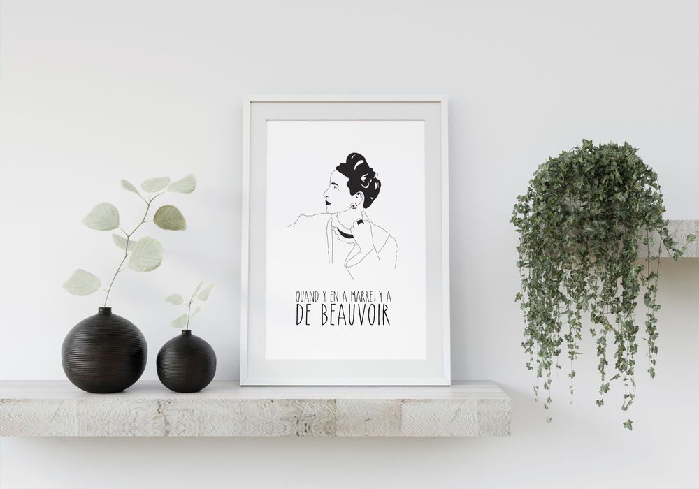 Poster - De Beauvoir poster - PRINCESSE GARAGE