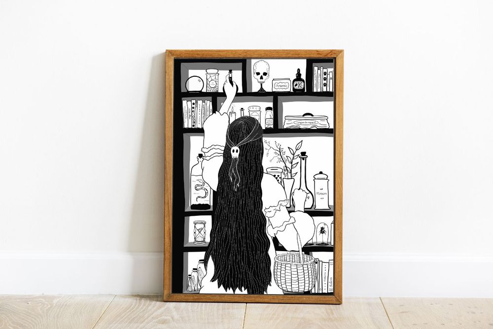 Poster - Witch poster - PRINCESSE GARAGE
