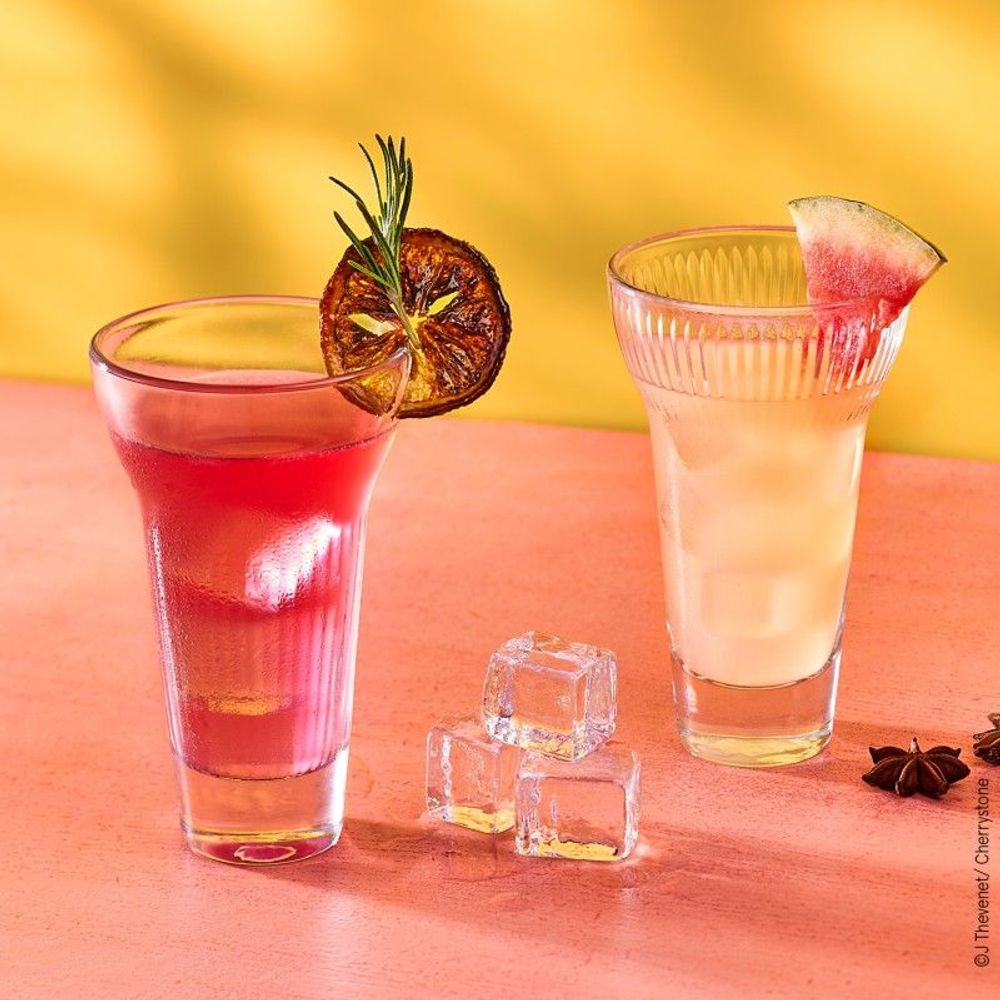 Glass - Set of 4 pastis glasses 2 x Fanny and 2 x Marius - LA ROCHÈRE