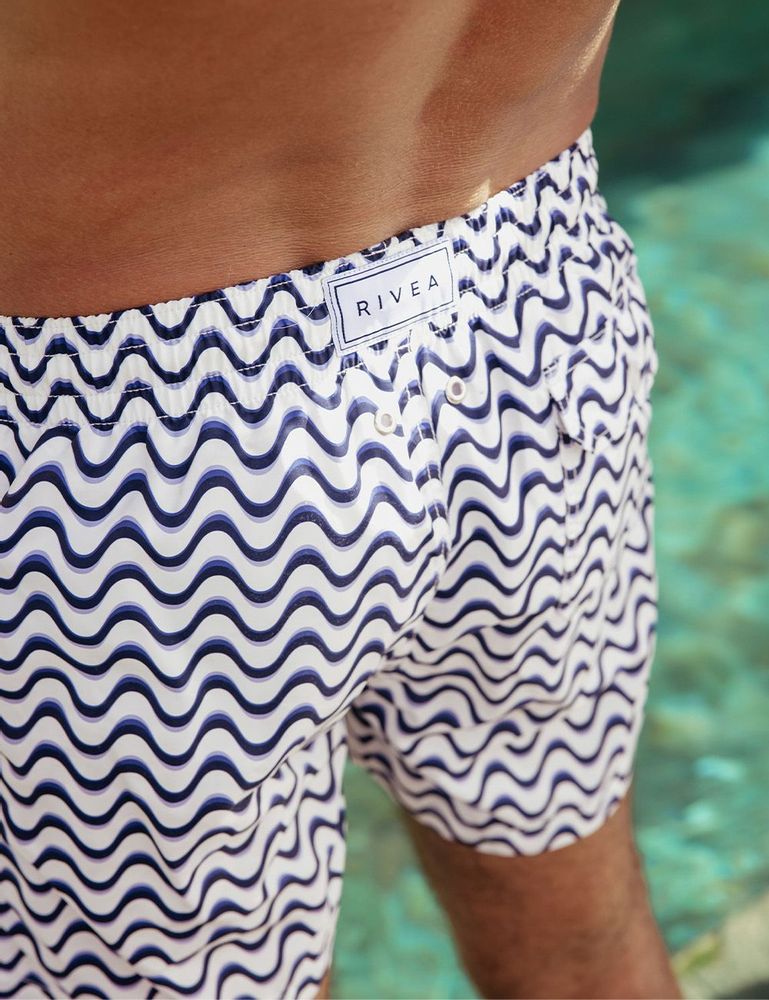 Gifts - Swim shorts Sicily - White Ocean - RIVEA