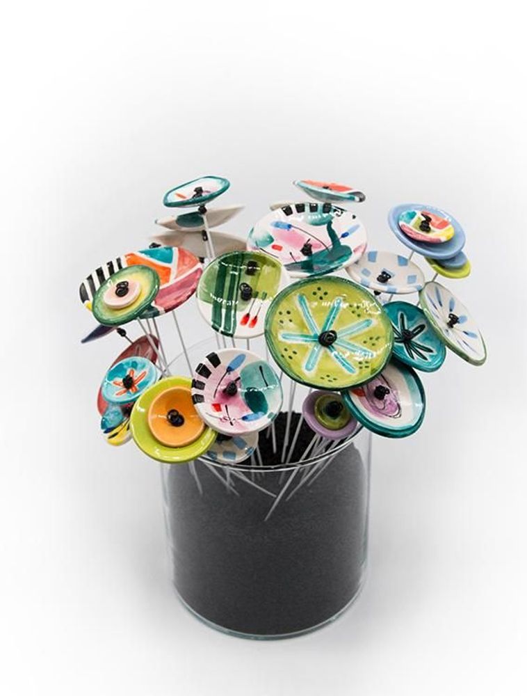 Objets de décoration - Bouquet de fleurs en céramique - ZENA
