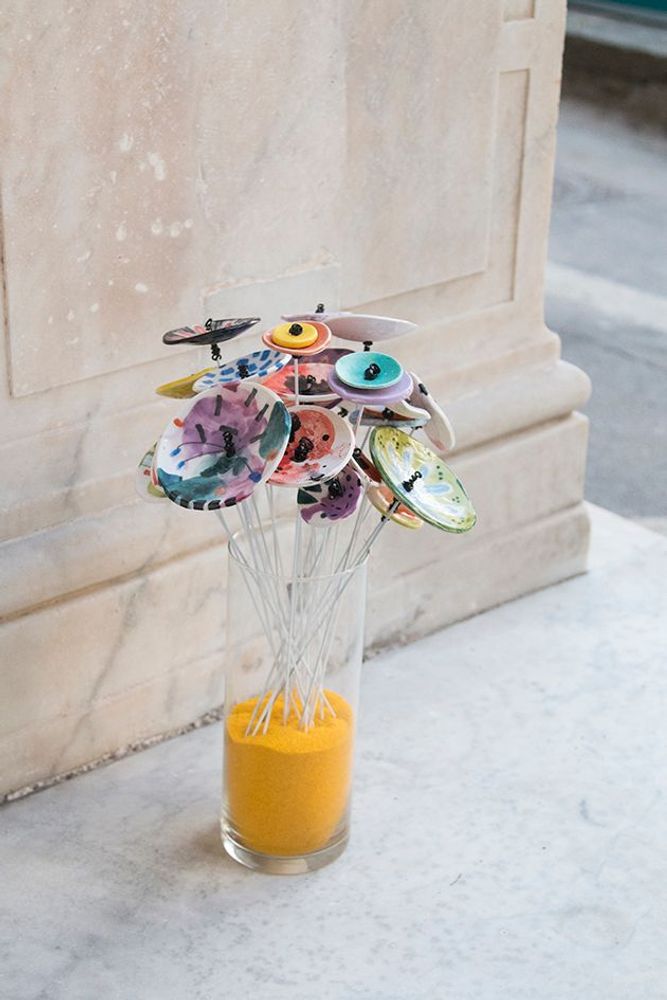 Objets de décoration - Bouquet de fleurs en céramique - ZENA