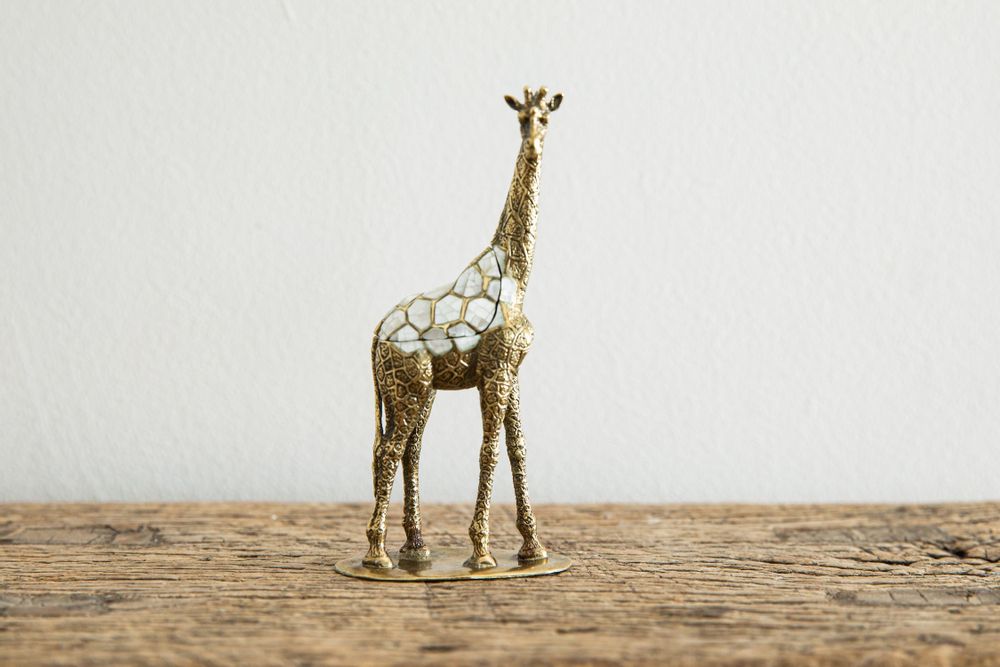 Caskets and boxes - Mother of Pearl Giraffe Box - WILD BY MOSAIC