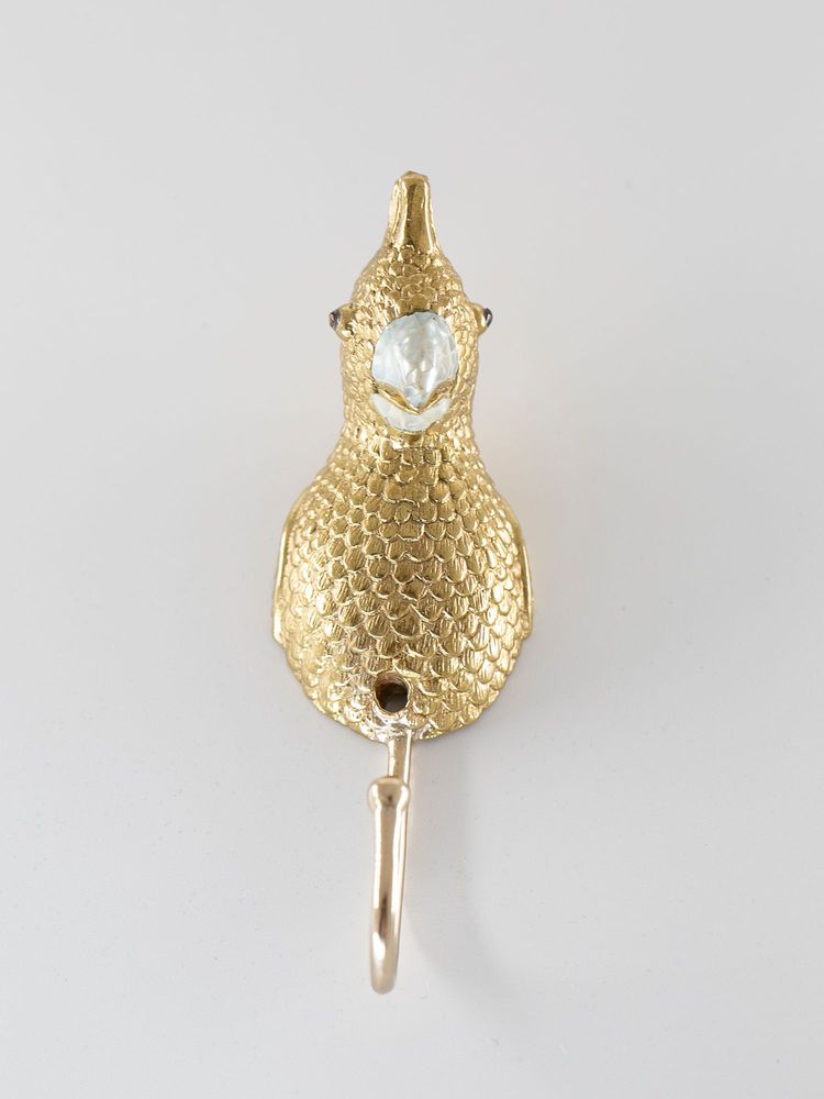 Other wall decoration - Recycled brass parrot coat hook - WILD BY MOSAIC