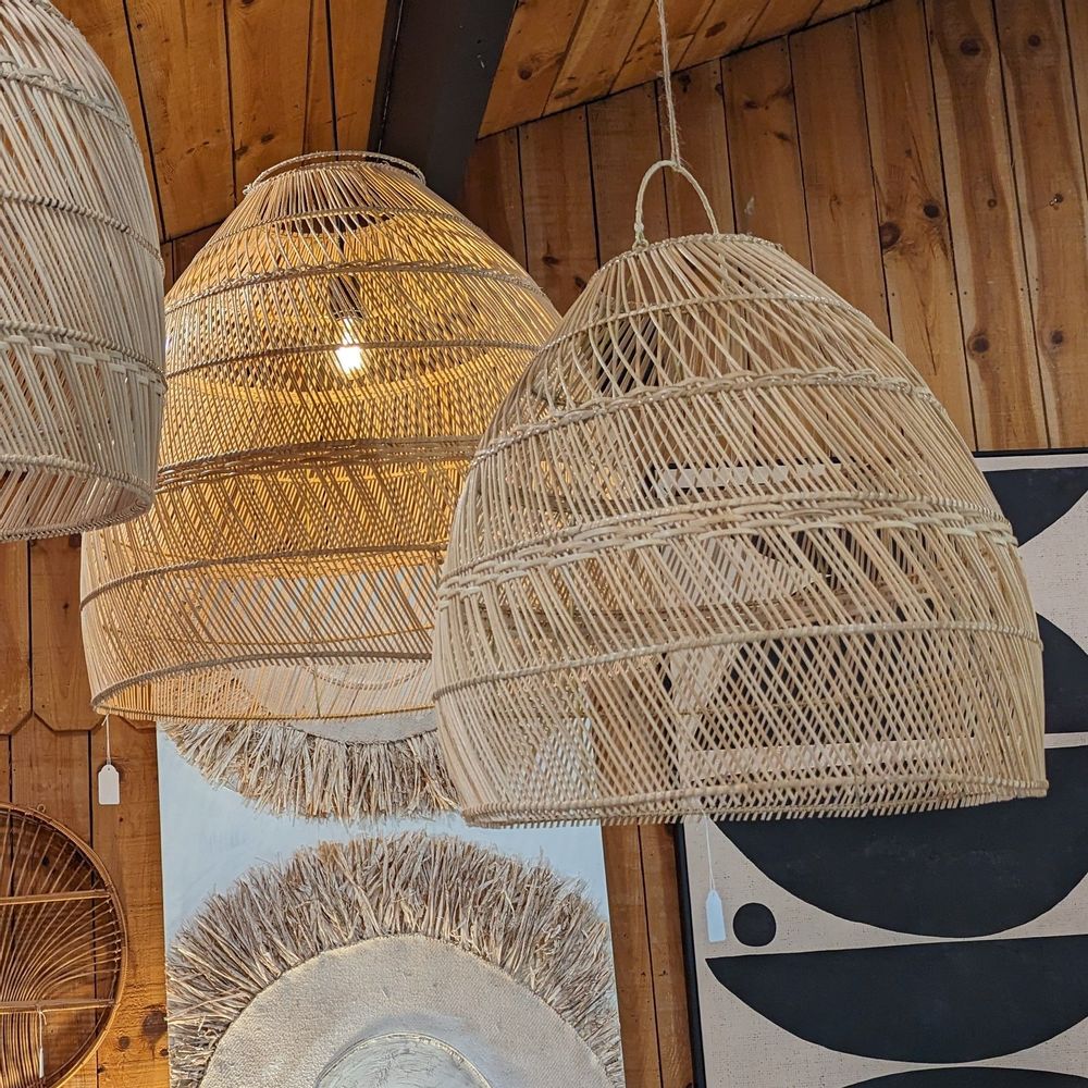 Hanging lights - SPRD1 rattan suspension - BALINAISA