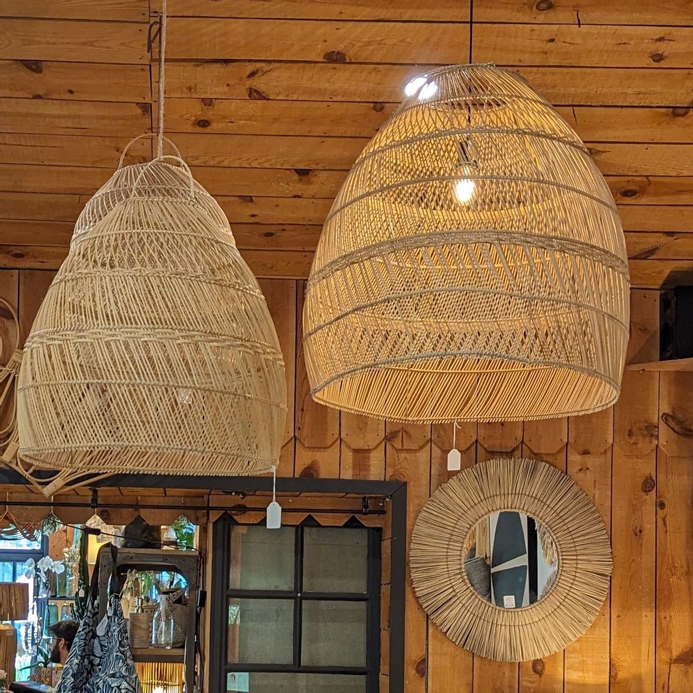 Hanging lights - SPRD1 rattan suspension - BALINAISA