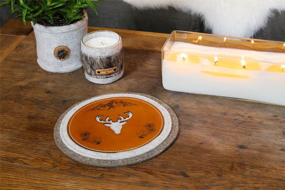 Table mat - Round table mats - L'ATELIER DES TANNERIES