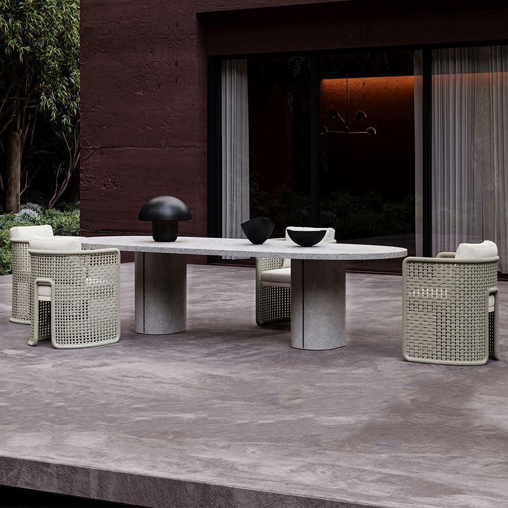 Tables de jardin - Ensemble de salle à manger Miura-bisque - SNOC