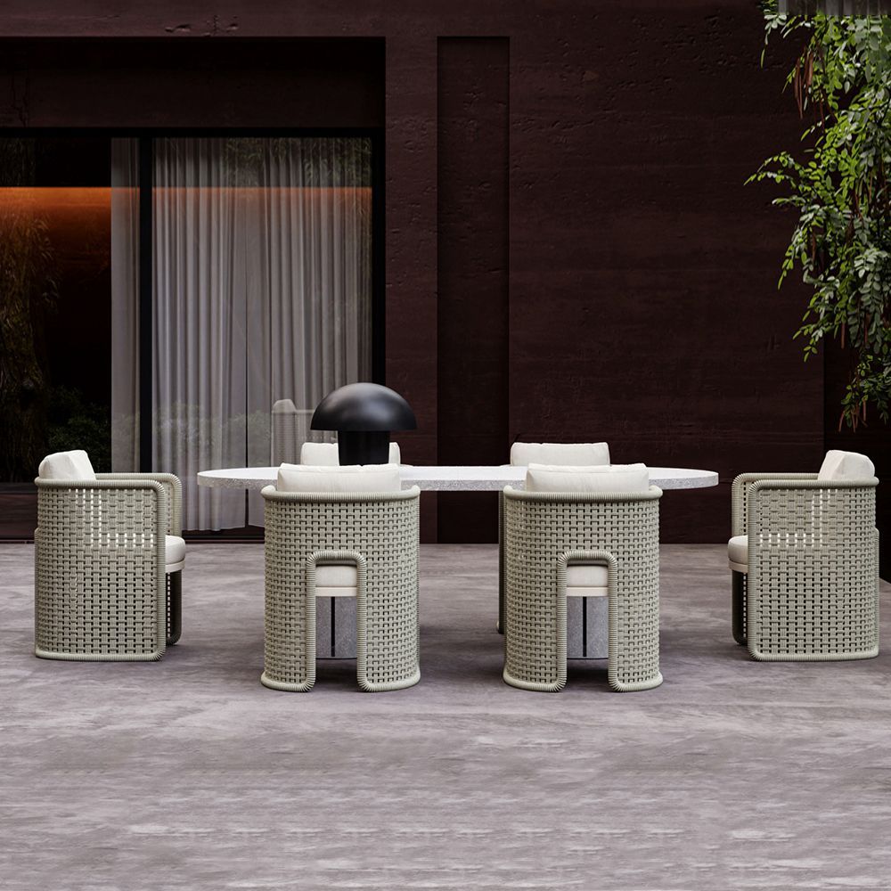 Tables de jardin - Ensemble de salle à manger Miura-bisque - SNOC