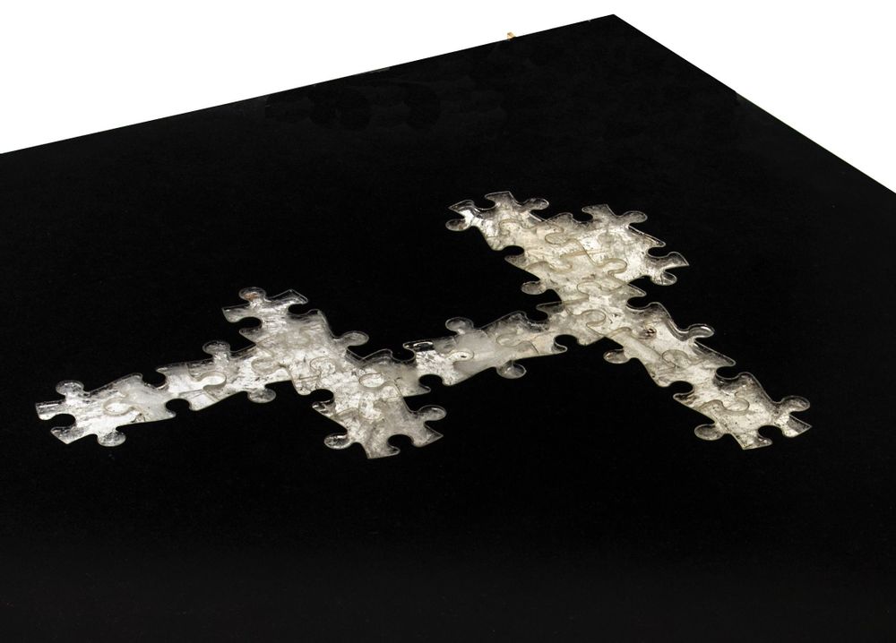 Decorative objects - PUZZLE granite and rock crystal coffee table. - ATELIER H