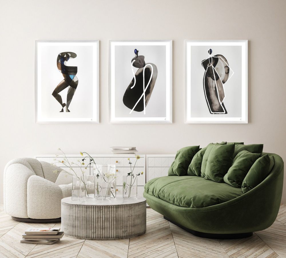 Frames - Wall decor. Pump Camo/ Albatross/Shinjuku - ABLO BLOMMAERT