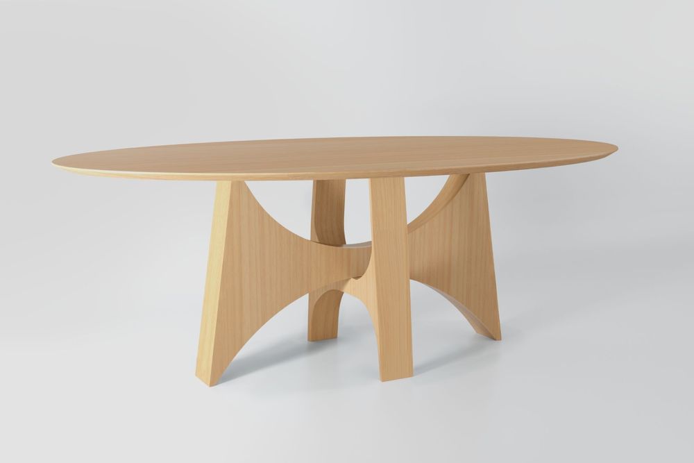 Desks - "PLANALTO" DINING TABLE IN NATURAL WOOD - ALESSANDRA DELGADO DESIGN